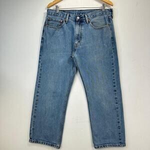 Vintage 2000's Levi's 505 Mens Jeans Regular Straight Leg Light Blue 34x32 Y2K